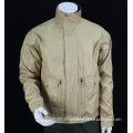 100% polyester HD microfiber zipper-up men's jacket